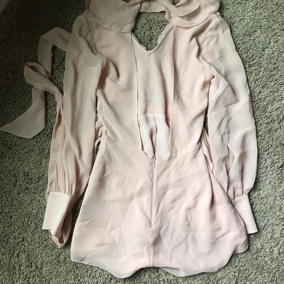 Intermix silk romper- blush - Picture 5 of 9